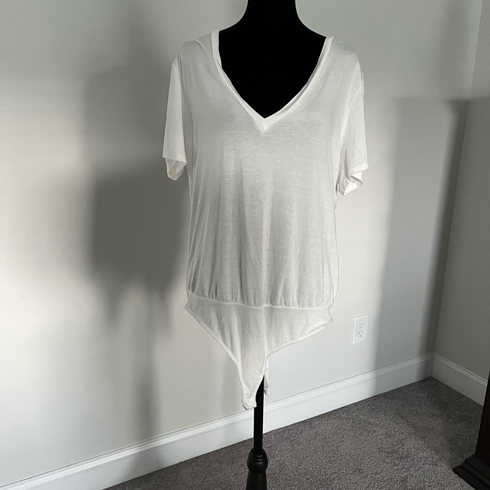White T-shirt Bodysuit